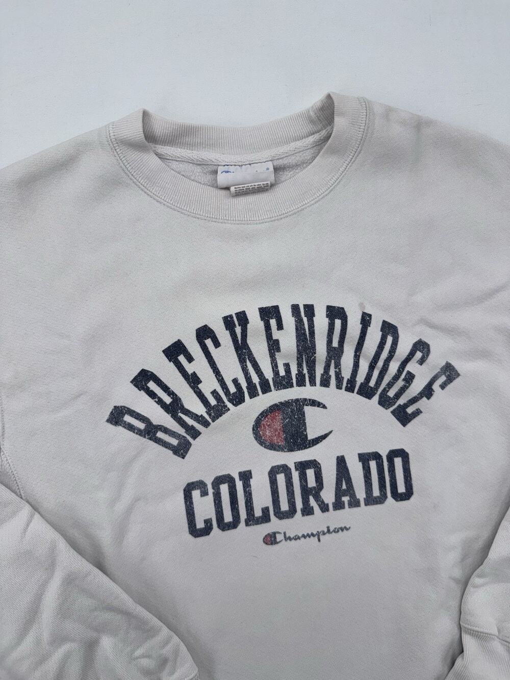 Champion Reverse Weave Breckenridge Colorado Gray Crewneck Sweatshirt Size Small